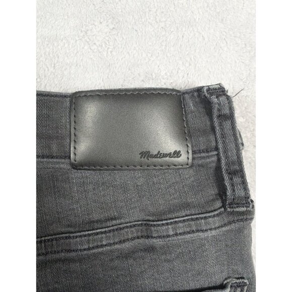 Madewell Jeans Womens Size 26 Charcoal Skinny Distressed Grunge Edgy Mid Rise - Picture 12 of 12